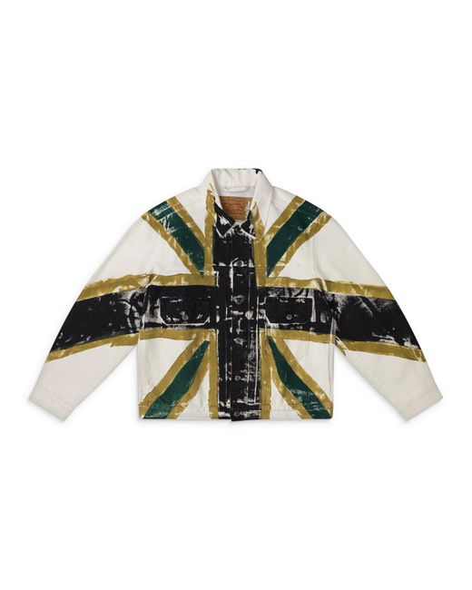 DENIM TEARS Green Union Jack Type-2 Jacket for men