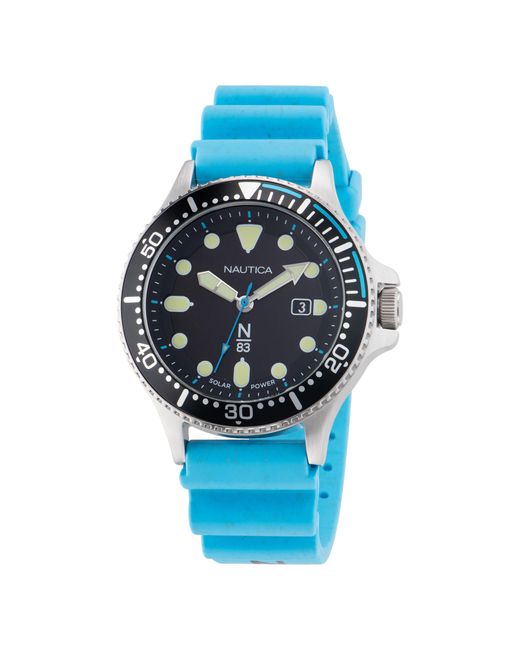 Nautica Blue Cocoa Beach Solar-powered Recycled 3-hand Watch for men
