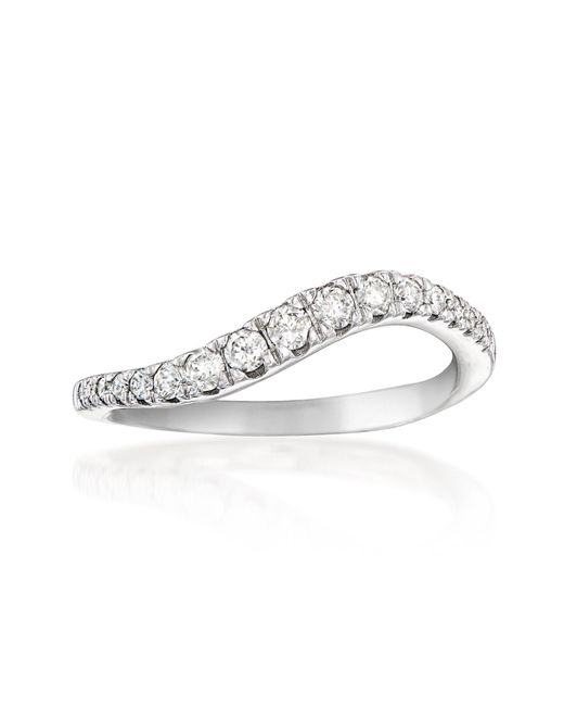 Ross-Simons Metallic Diamond Wavy Ring