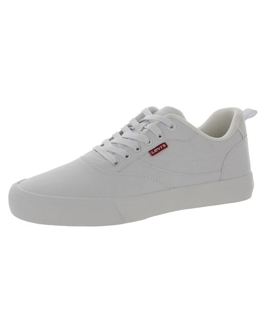 Levi's Gray Lance Faux Leather Perforated Casual And Fashion Sneakers for men