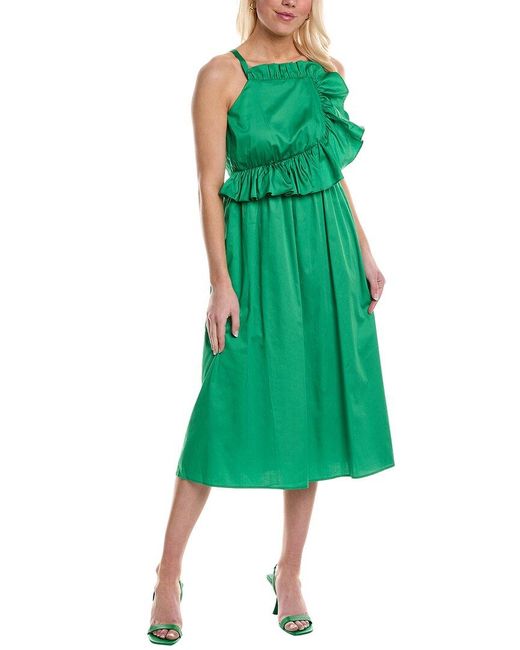 CROSBY BY MOLLIE BURCH Green Genevieve Midi Dress