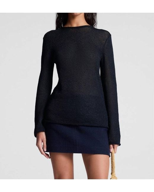 A.L.C. Black Ash Open Knit Sweater