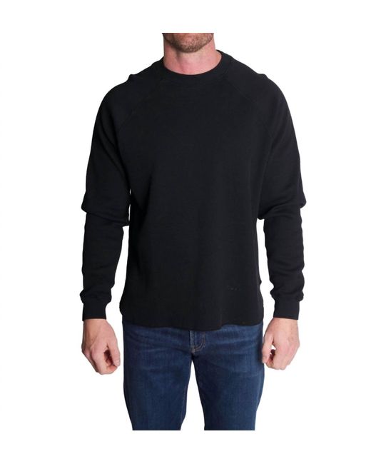 KNICKERBOCKER Black Raglan Mock Neck for men