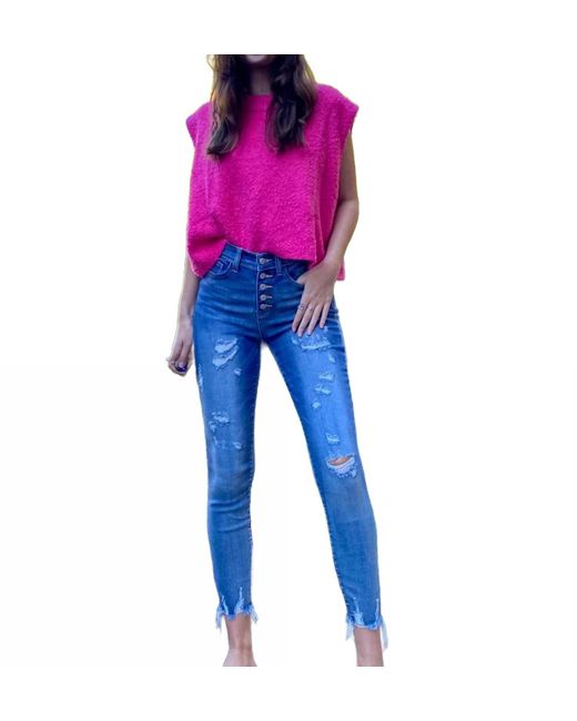 Golden Goose Women's Melody Destroyed Jeans Blue