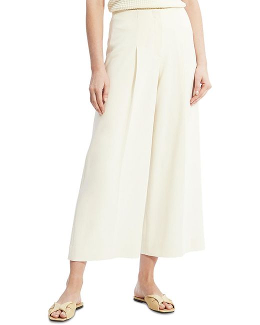 Theory Natural High Rise Cropped Wide Leg Pants