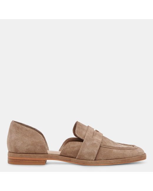 Dolce Vita Natural Moyra Flats Truffle Suede