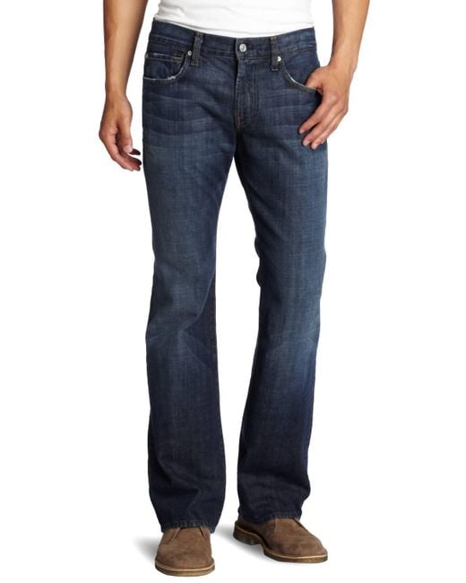 7 For All Mankind Brett Bootcut Jeans in Blue for Men | Lyst