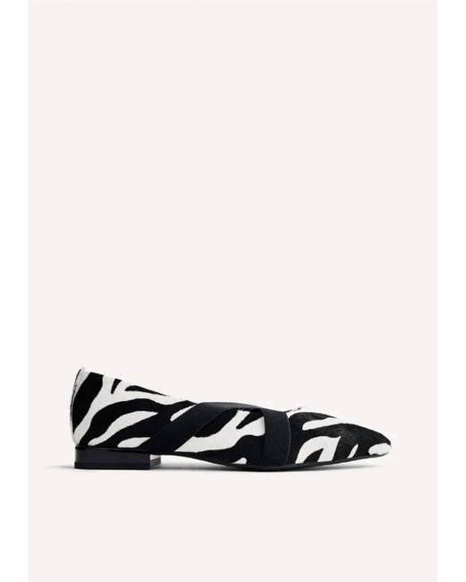 Gioseppo White Milaca Flat Shoes
