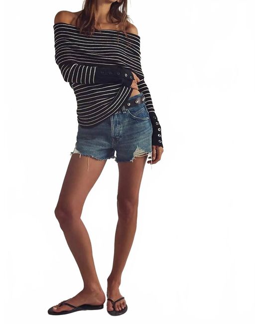 Free People Blue Evergreen Sweater