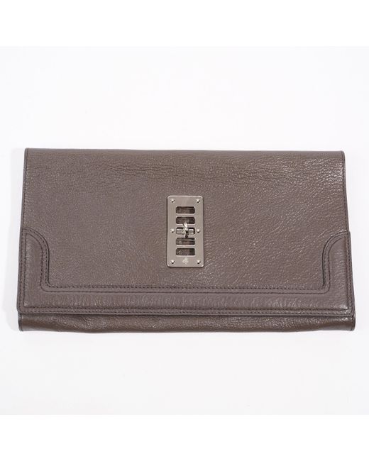 Mulberry Brown maggie Clutch Leather
