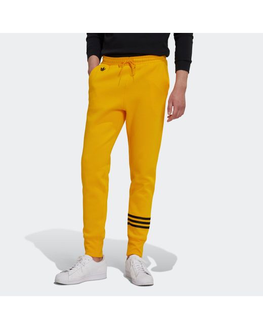Adidas Yellow Adicolor Neuclassics Sweatpants for men