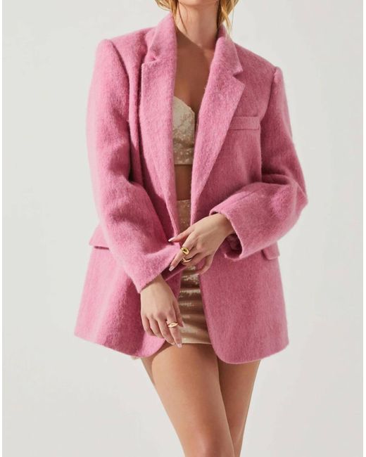 Astr Pink Kindra Coat