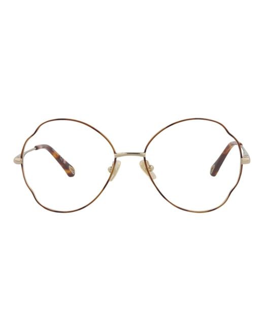 Chloé Multicolor Round-Frame Metal Optical Frames