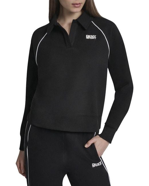 DKNY Black Sport Pullover