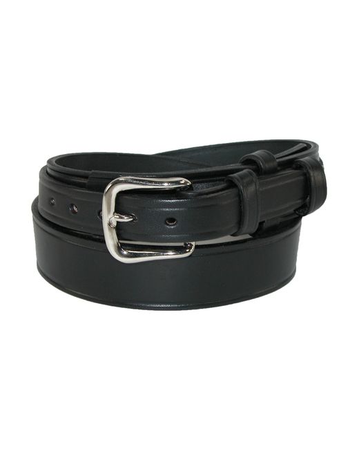 Boston Leather Black Heavy Duty Leather Ranger Work Belt for men