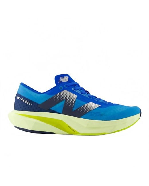 New Balance Blue Balance Fuelcell Rebel V4 Running Trainers for men