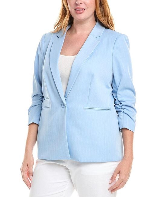 Tahari Blue Plus Blazer