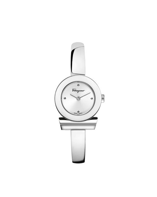 Ferragamo White Ferragamo 22mm Tone Quartz Watch Fq5010013