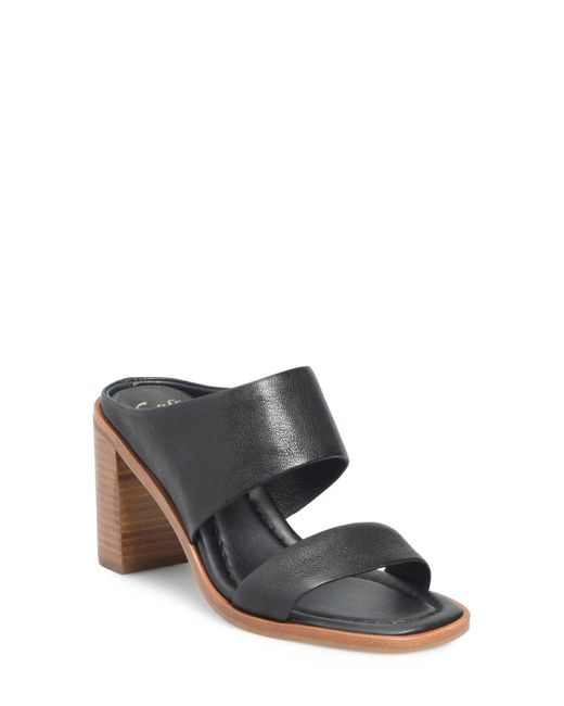 Söfft Black Sheila Heel 2 Band Sandals