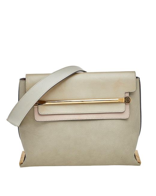 Chloé Natural /beige Leather Medium Clare Shoulder Bag