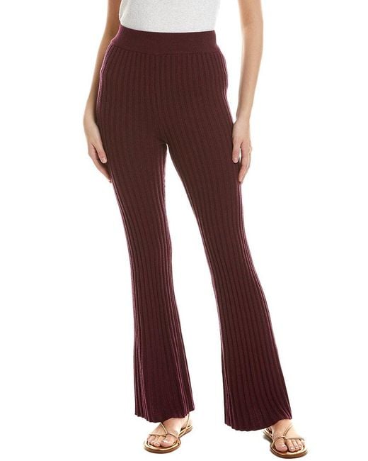 Ba&sh Red Juston Wool-Blend Pant