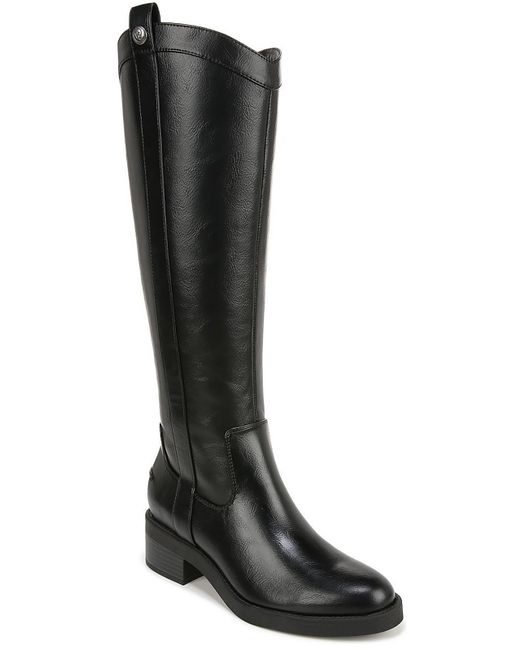 LifeStride Bridgett Faux Leather Wide Calf Knee High Boots in Black Lyst