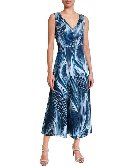 Santorelli Blue Lilia A-line Dress