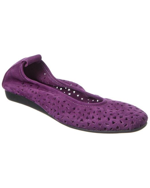 Arche Purple Lilly Leather Flat