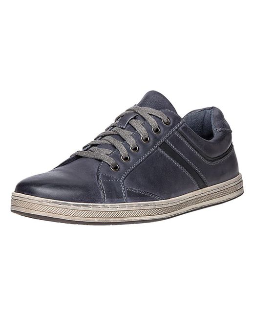 Propet Blue Lucas Leather Low Top Sneakers for men