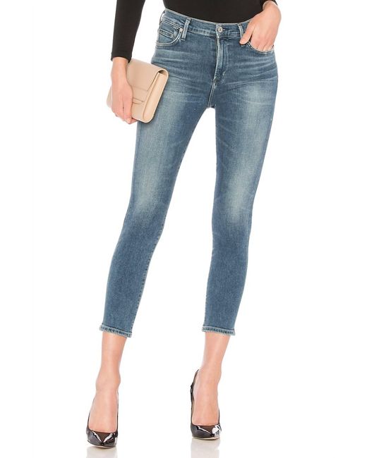 Citizens of Humanity Blue Rocket Crop High Rise Skinny Jean