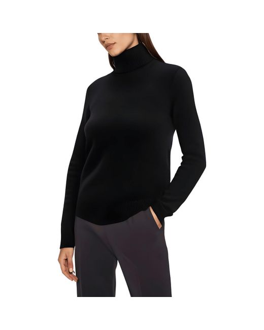 Theory Black Cashmere Turtleneck Pullover Sweater