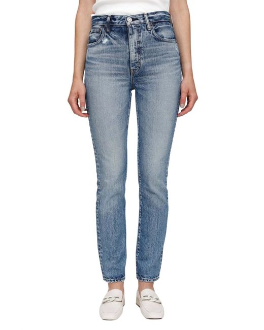 Moussy Blue Lombard Slim Straight Jean