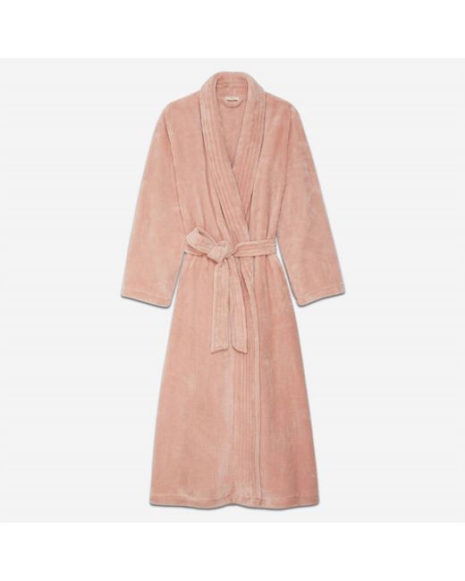 Eberjey Pink Chalet Recycled Plush Robe