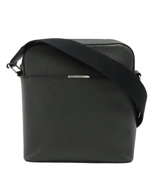 Louis Vuitton Black Anton Leather Shopper Bag (pre-owned)