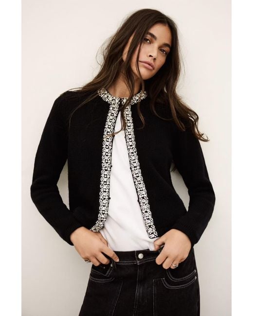 Ba&sh Black Louna Knit Cardigan