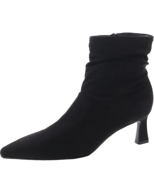 Naturalizer Black Tribute Slouchy Pointed Toe Booties
