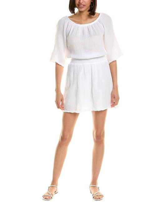 Michael Stars White Fernanda Mini Dress