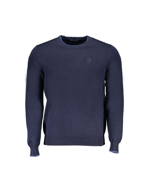 North Sails Blue Cotton Sweater for men