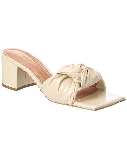 INTENTIONALLY ______ Natural Cay Leather Sandal