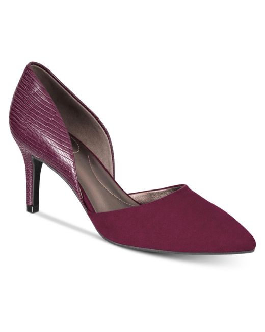 Bandolino Purple Grenow2 Evening Pointed Toe D'orsay Heels