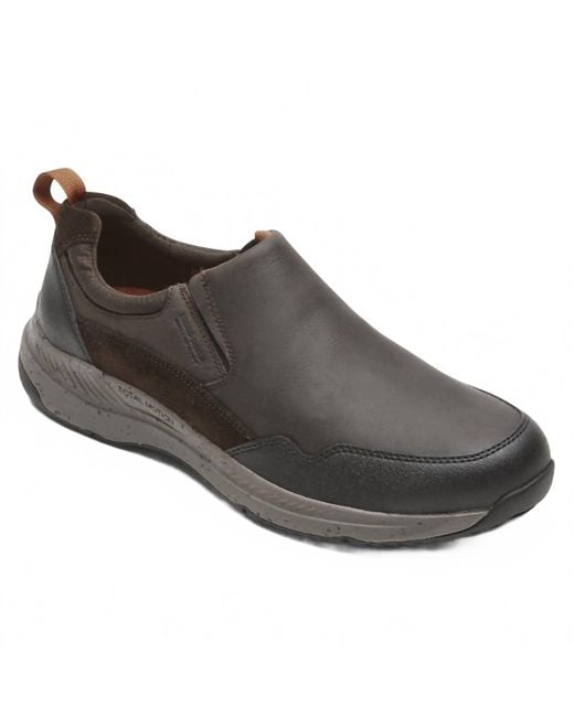 Rockport Brown Total Motion Trail Slip On Sneaker for men