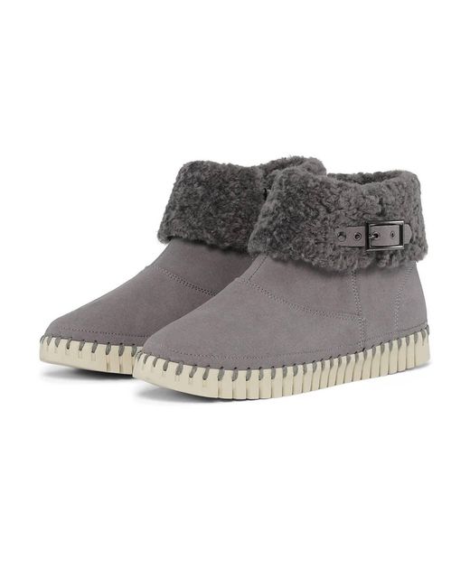 Ilse Jacobsen Gray Tulip Ankle Boot