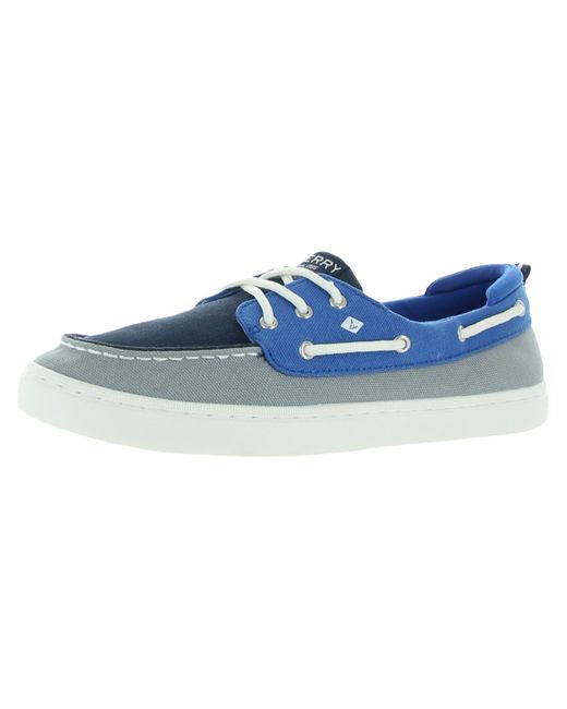 Sperry Top-Sider Canvas Casual Boat Shoes in Blue for Men | Lyst