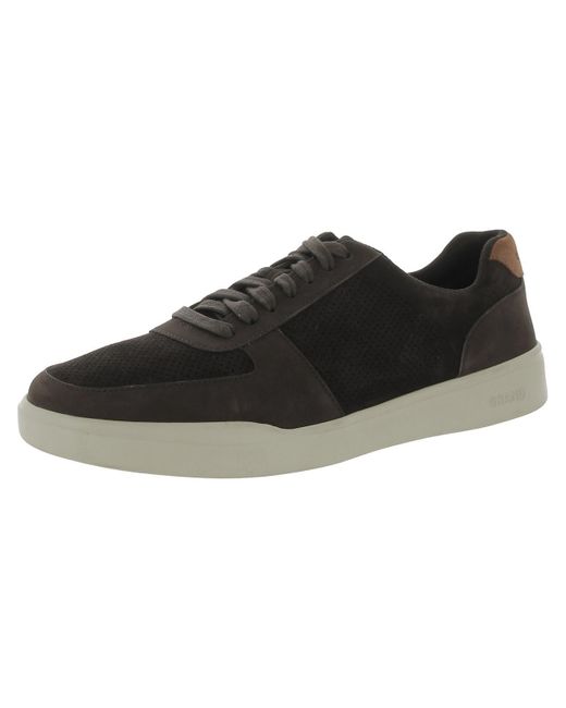 Cole Haan Black Faux Suede Faux Suede Casual And Fashion Sneakers for men