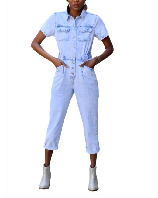 Skies Are Blue Blue One Up Romper