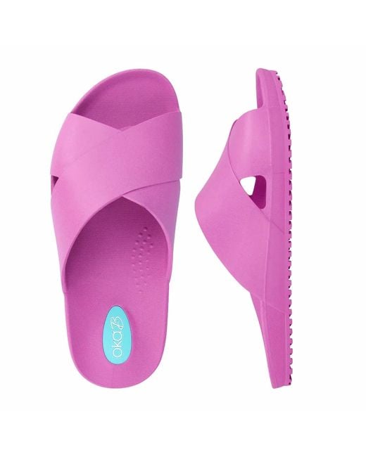 OKA B. Pink Maxell Slide