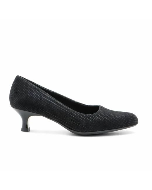 Ara Black Kit Almond-Toe Pump