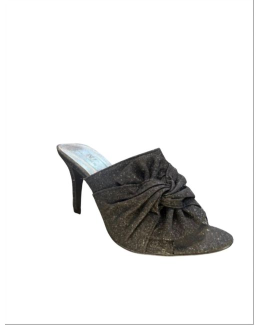 Ninety Union Black Bow Open Toe Heel