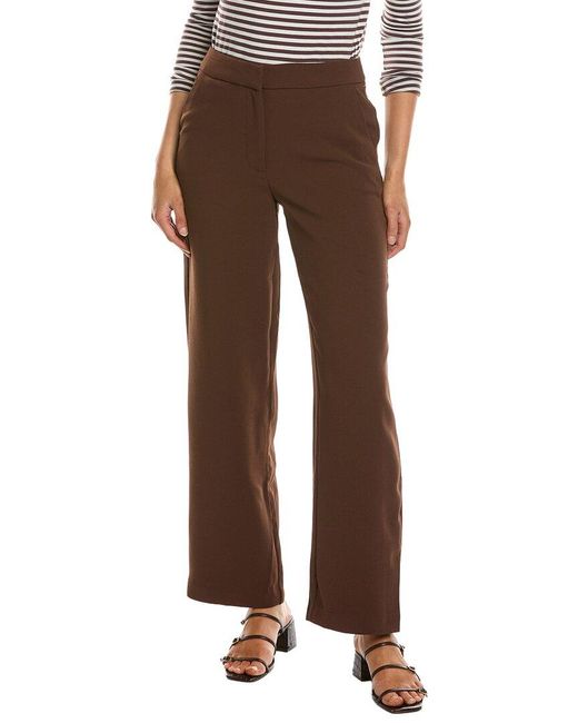 Nanette Lepore Brown Solid Pant