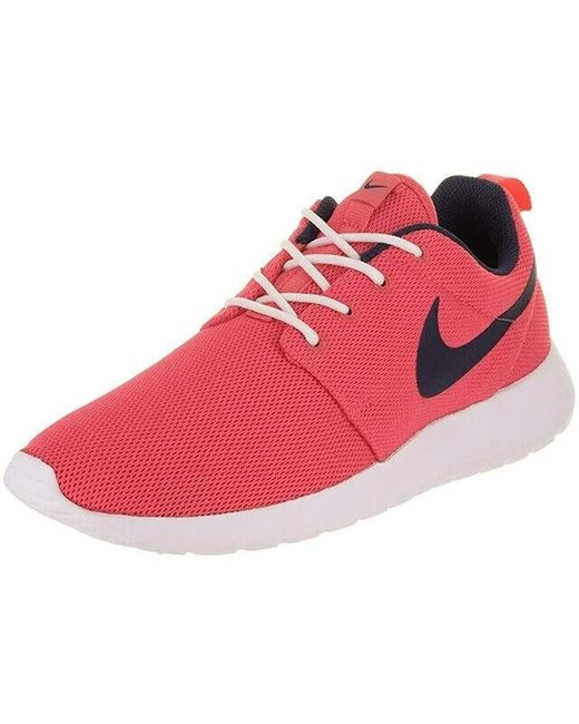 Nike Red Roshe One 844994-801 Sea Coral White Running Sneaker Shoes Yup163